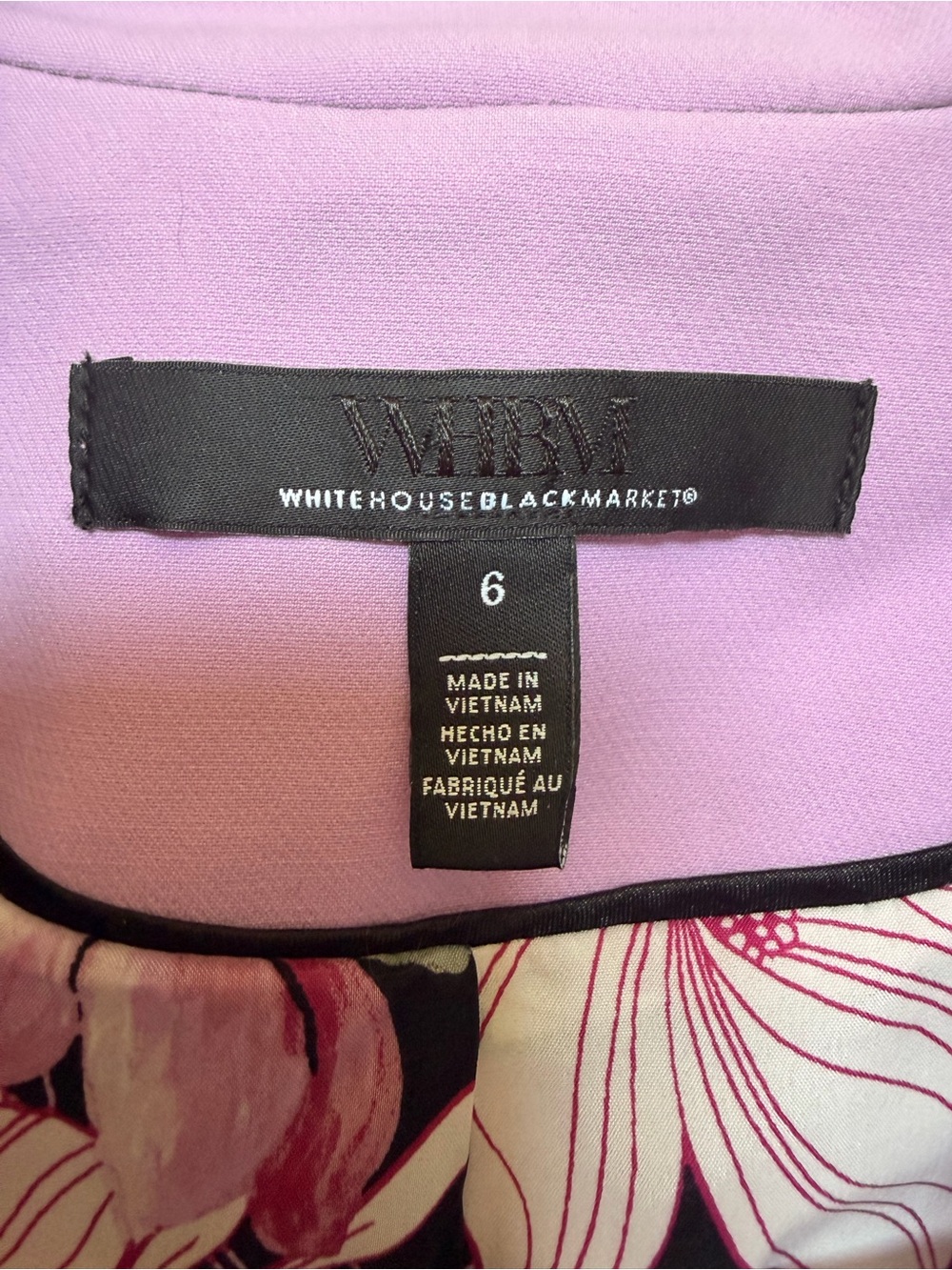 White House Black Market Mauve Single-Breasted Blazer - Women's Size 6 - Picture 4 of 4